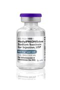 Corticosteroid Methylprednisolone Sodium Succinate 40 mg Intramuscular or Intravenous Injection Single Dose Vial 1 mL , Each , 25/Pack , Pharma 70121100005