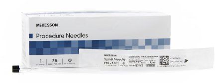 Spinal Needle McKesson Quincke 22 Gauge 3.5 Inch , 25/Box MC 4631V2