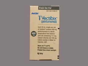 Vectibix Antineoplastic Agent Panitumumab, Preservative Free 400 mg / 20 mL Intravenous Injection Single Use Vial 20 mL Amgen 55513095601