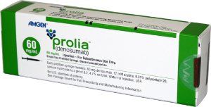 Prolia Bone Resorption Inhibitor Denosumab, Preservative Free 60 mg / mL Subcutaneous Injection Prefilled Syringe 1 mL , Amgen 55513071001