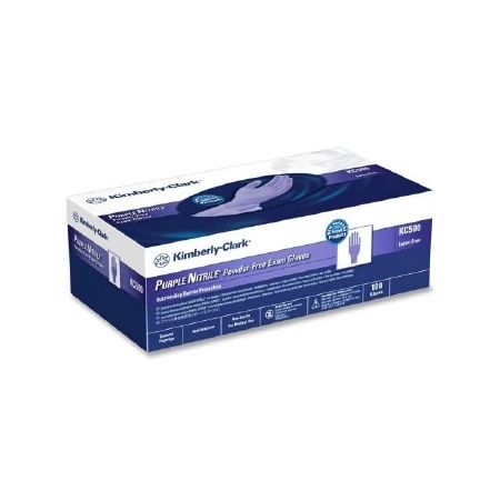 Exam Glove Purple Nitrile® Sterile Single Powder Free Nitrile Ambidextrous Textured Fingertips Purple Chemo Tested Large , 100/Box , 4 Box/Case , Halyard Health(Kimberly Clark) (52103)