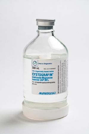 Cystografin Contrast Media Diatrizoate Meglumine 30% Injection Infusion Bottle 300 mL , 10/Box , Bracco 00270014957