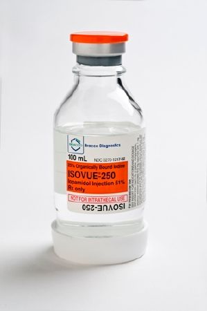 Isovue 250 Contrast Media Iopamidol 51% Injection Bottle 100 mL , 10/Box , Bracco 00270131702