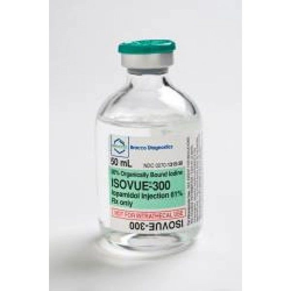 Isovue-300 Contrast Media Iopamidol 61% Intravenous Injection Infusion Bottle 200 mL , 10/Box , Bracco 00270131545