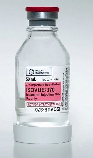 Isovue-370 Contrast Media Iopamidol 76% Intravenous Injection Prefilled Syringe 125 mL , 10/Box , Bracco 00270131659