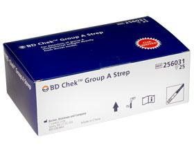 BD Chek Immunochromatographic Assay Strep A Test Throat Swab Sample CLIA Waived 25 Tests . BD 256031