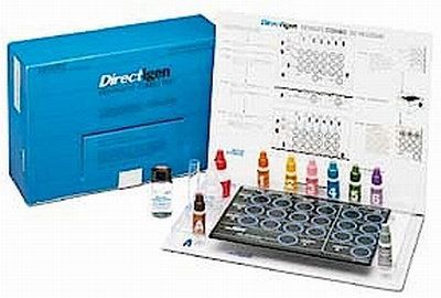 Rapid Diagnostic Test Kit Directigen Meningitis Latex Agglutination Test Group B Streptococcus Serum / Cerebrospinal Fluid Sample CLIA Waived 90 Determinations , BD 255460