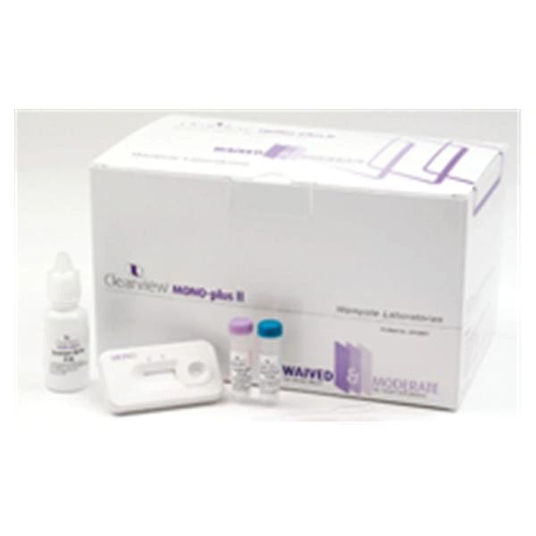 Rapid Diagnostic Test Kit Clearview® Mono Immunochromatographic Assay Infectious Mononucleosis Whole Blood Sample CLIA Waived 30 Tests , Alere 4581515020