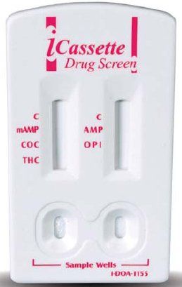 iCassette 2 Panel Drug Screen Test Kit 25/BX , Alere I-DOA-1185