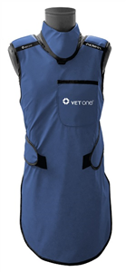 X Ray Apron Premium w/ Collar Small Navy Blue , Vetone-BF-MTST-SM