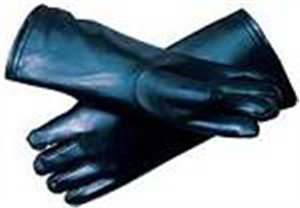 X Ray Gloves - 0.5mm Protection Navy Blue Vinyl - (15") , Barray 69303