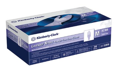 Exam Glove Halyard™ Lavender™ NonSterile Powder Free Nitrile Ambidextrous Textured Fingertips Lavender Not Chemo Approved X-Large , 230/Box , 10 Box/Case , Halyard Health(Kimberly Clark) (52820)