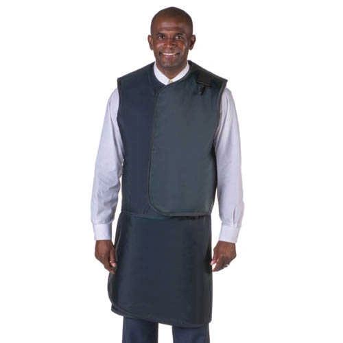 X-Ray Apron / Vest Wraparound Style Size Large , Color Black Wolf X-Ray 66079-25