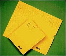 X-Ray Film Filing Envelope Gold 8 X 10 Inch , 500/Case , Wolf X-Ray 15111