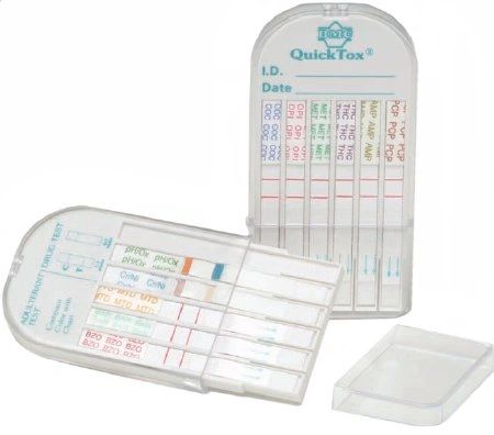 Drugs of Abuse Test QuckTox 5-Drug Panel BZO, COC, mAMP/MET, OPT, THC Urine Sample CLIA Waived 25 Tests , Alere QT13