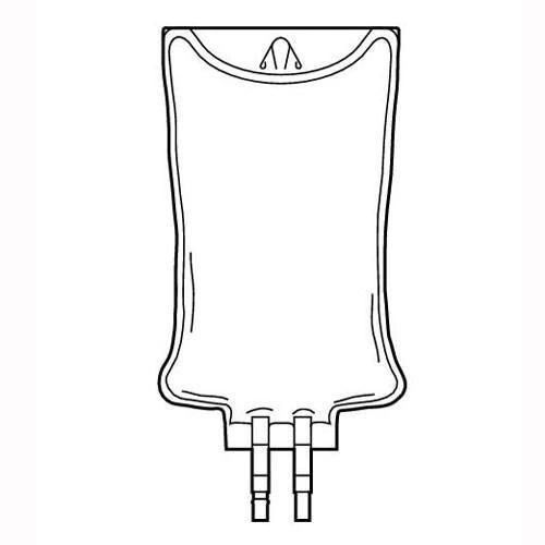 Sterile INTRAVIA Empty IV Bags, 500mL , 48/Case , HCL 19979