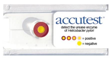 Accutest Urease Test H. pylori Detection Biopsy Sample CLIA Waived 50 Tests , Jant ID750