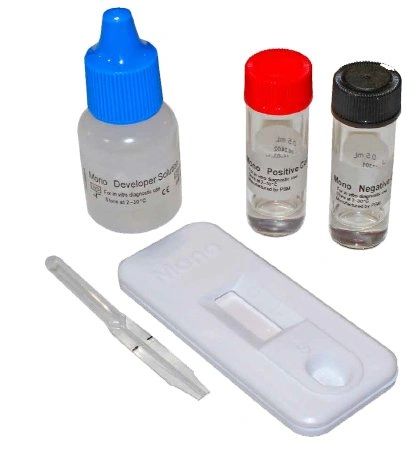 Accutest Rapid Mono Qualitative Immunoassay Infectious Mononucleosis Whole Blood / Serum / Plasma Sample CLIA Waived for Whole Blood 25 Tests , Jant ID516