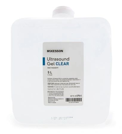 Ultrasound Gel McKesson Ultrasound and Laser Transmission 5 Liter Cubitainer , Clear , MC 4964