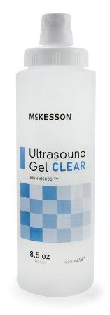 Ultrasound Gel McKesson Ultrasound and Laser Transmission 250 mL (8.5 oz.) Bottle , Clear , MC 4963