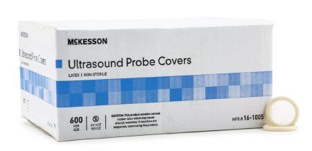 Ultrasound Probe Cover McKesson 1-¼ D x 8 L Inch Latex Non-Sterile Ultrasound Probe , 600/Box , MC 16-1005