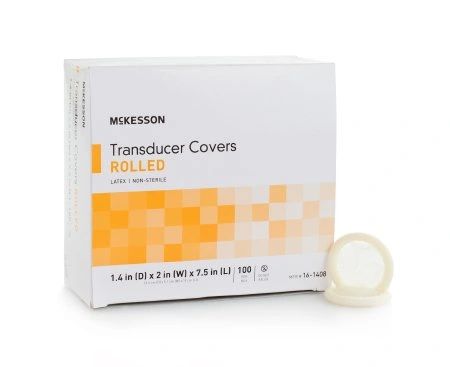 Transducer Cover McKesson 2 X 7.5 Inch Latex Non-Sterile Transducer - Vaginal / Rectal , 100/Box , MC 16-1408