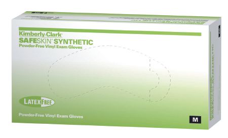 Exam Glove Halyard™ NonSterile Powder Free Vinyl Ambidextrous Smooth Clear Not Chemo Approved Large, 100/Box , 10 Box/Case , Halyard Health(Kimberly Clark) (55033)