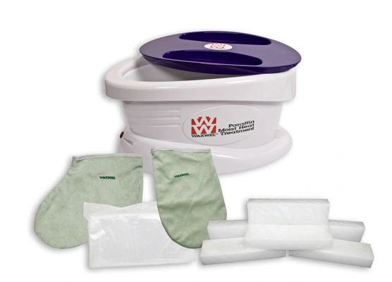 WaxWel Paraffin Bath Standard Unit Includes 100 Liners, 1 Mitt, 1 Bootie and 6 lb Unscented Paraffin , Fabrication 11-1600