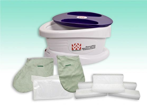 WaxWel Paraffin Bath Standard Unit Includes: 100 Liners, 1 Mitt, 1 Bootie and 6 lb Wintergreen Paraffin , Fabrication 11-1603