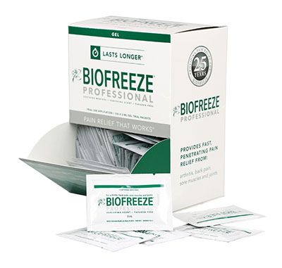 BioFreeze Professional Lotion 5 gram dispenser, 100 packets , Biofreeze-11-1036-100