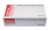 Glove Exam PF Nitrile Medium Blue SkinTX 100/Bx, 10 BX/Case , HS-50010