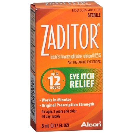 Antihistamine Eye Drops Zaditor 0.17 oz. Drop , Alcon 00065401105