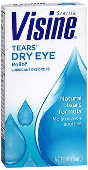 Lubricant Eye Drops Visine 0.5 oz. Drop , J&J 74300001067