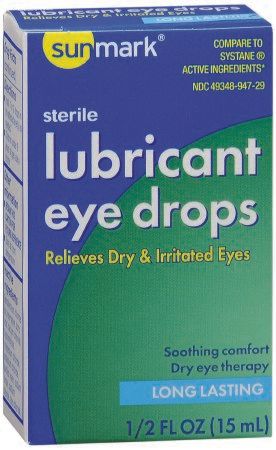 Lubricant Eye Drops sunmark , 1/2 floz. , MC 49348094729