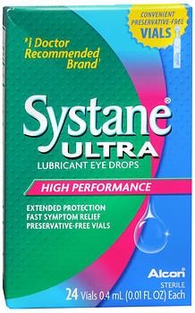 Lubricant Eye Drops Systane Ultra 0.4 mL Drop , 25/Box , Alcon 00065143206