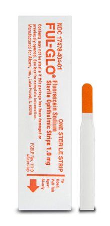 Ful-Glo Ophthalmic Disclosing Agent Fluorescein Sodium 1 mg Ophthalmic Strip Box 100 Strips , Moore 90988