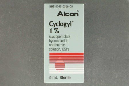 Cyclogyl Mydriatic Cyclopentolate HCl 1% Ophthalmic Drops Dropper Bottle 5 mL , Alcon 00065039605