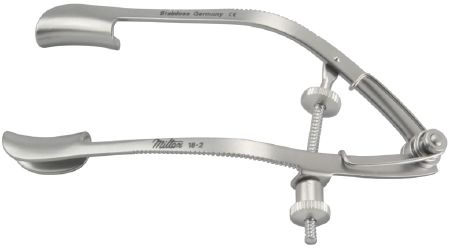 Eye Speculum Lancaster 3-1/4 Inch / Blades: 15 X 5 mm , Miltex 18-2