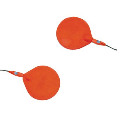 conductive rubber carbon electrode, 3" diameter, red, 2/case , Fabrication 07-2853