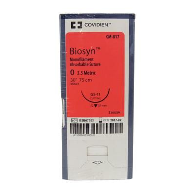 Biosyn Suture CM817, 30" (GS-11), Size 0 ,36/Pkg , COVIDIEN CM817