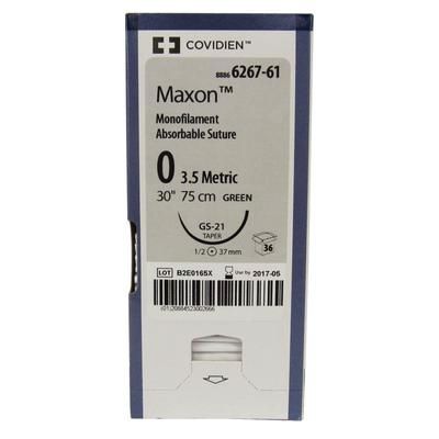 Maxon Suture 6267-61, 30" (GS-21) Size 0 ,36/Box , COVIDIEN 8886626761