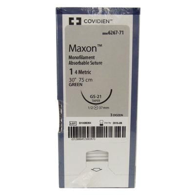 Maxon Suture 6267-71, 30" (GS-22) Size 1-0 , 36/Box , COVIDIEN 8886626771