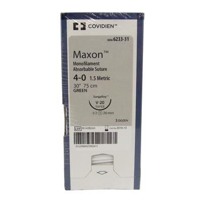 Maxon Suture 6612-31, 30" (C-13) Size 4-0 , 36/Box , COVIDIEN 8886661231