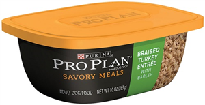 Pro Plan Savor Canine Adult Braised Turkey Entrée with Barley, 10 oz , 8/Case , Purina 003810016150