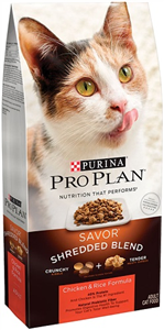 Pro Plan Savor Feline Adult Shredded Blend Chicken & Rice 3.2 lb , Purina 003810017260