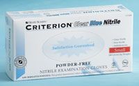 Glove Exam PF Nitrile Large Criterion Clear Blue 100/Bx, 10 BX/Case , HS-1125508