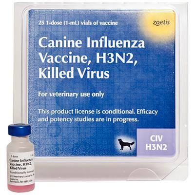 Vanguard Canine Influenza H3N2 Vaccine 25 x 1 Dose , ZOETIS 10016975