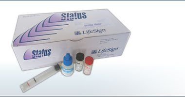 Rapid Test Kit Status® Mono Single Reagent Infectious Mononucleosis Whole Blood / Serum / Plasma Sample CLIA Waived 30 Tests , Lifesign 84M30