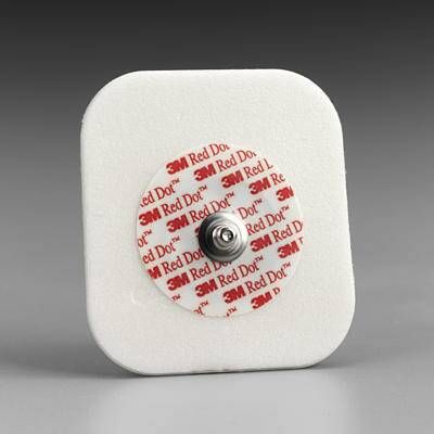 EKG Snap Electrode 3M Red Dot Monitoring Non-Radiolucent , 1000/Case , 3M 2230