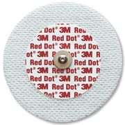 EKG/ECG Electrode Monitoring Red Dot Cloth/ Chloride Round 6cm , 50/Pack , 1000/Case , 3M 9641